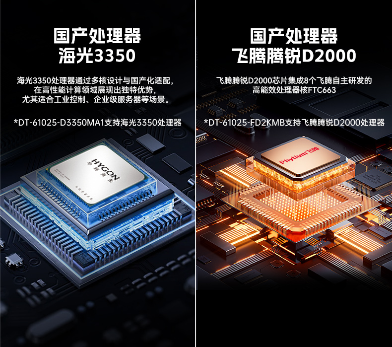 東田國產(chǎn)飛騰工控機(jī),銀河麒麟系統(tǒng)工控計(jì)算機(jī),DT-61025-FD2KMB.jpg