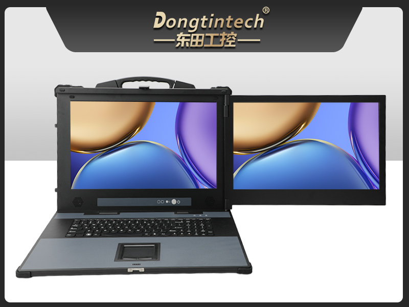 國產雙屏加固便攜機,海光3350麒麟系統(tǒng)主機,DTG-1427ZD-D3350MA